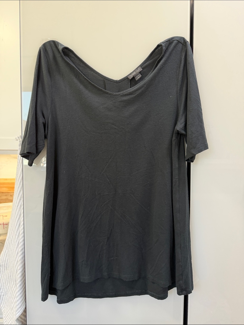 J-Jill Women’s Black Scoop Neck Tee -